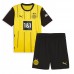 Maglia Calcio Borussia Dortmund Ramy Bensebaini #5 Prima Divisa Bambino 2024-25 Manica Corta (+ pantaloncini)